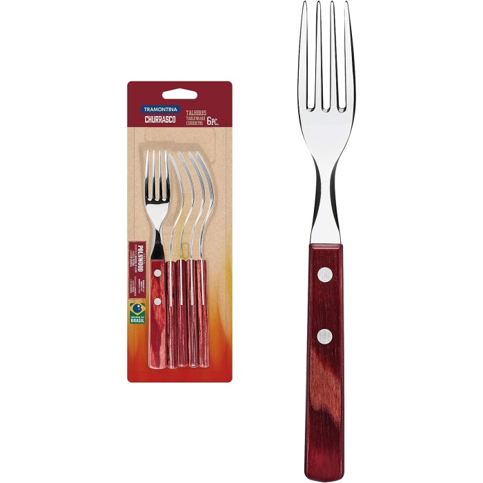 Tramontina Churrasco 21198/716 Biftek-Steak Çatalı (6lı Blister)