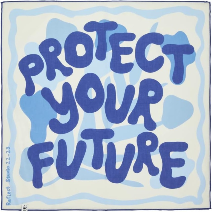 Unisex Protect Your Future Slogan Bandana Standart Beden