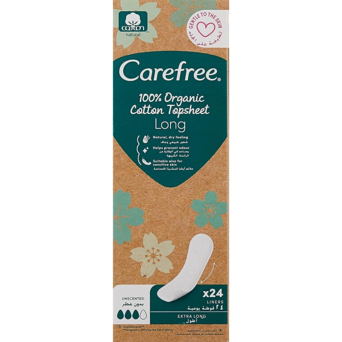 Carefree Organic Uzun 24lü Günlük Ped