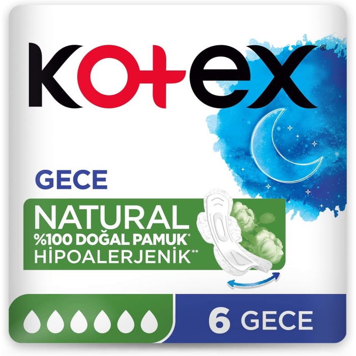 Kotex Natural Ultra Single Gece 6lı 1 Paket