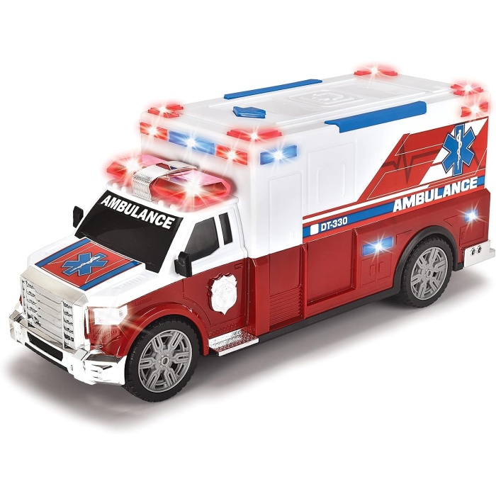 Oyuncak Ambulans Arabası, Ambulance, 33 cm, Sesli/Işıklı, Sedye, Açılabilir Kapı, 203308389