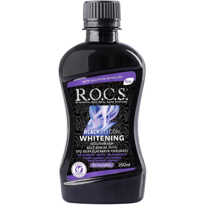 R.O.C.S. Black Edition Whitening Beyazlatıcı Ağız Bakım Suyu 250 mL