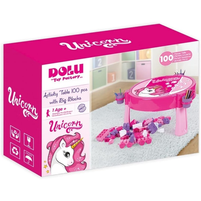 UNICORN 100 Pcs Bloklu Aktivite Masası Montaj