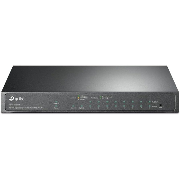 TL-SG1210MPE, 10-Port Gigabit Easy Smart Switch with 8-Port PoE+