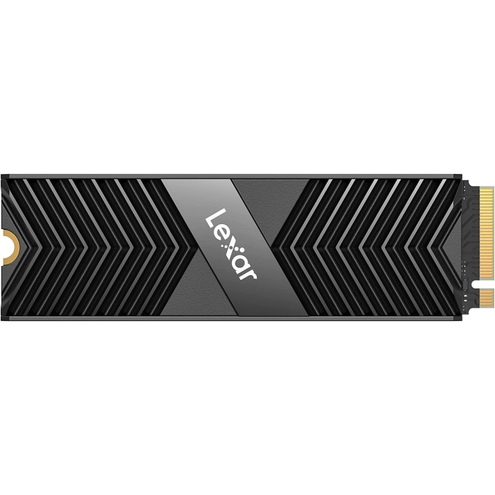 Lexar Professional NM800 PRO soğutuculu 512 GB SSD, M.2 2280 PCIe Gen4x4 NVMe 1.4 dahili, 7450 MB/snye kadar okuma, 3500 yazma, PS5, oyuncular için Solid State Drive (LNM800P512G-RN8NG), siyah