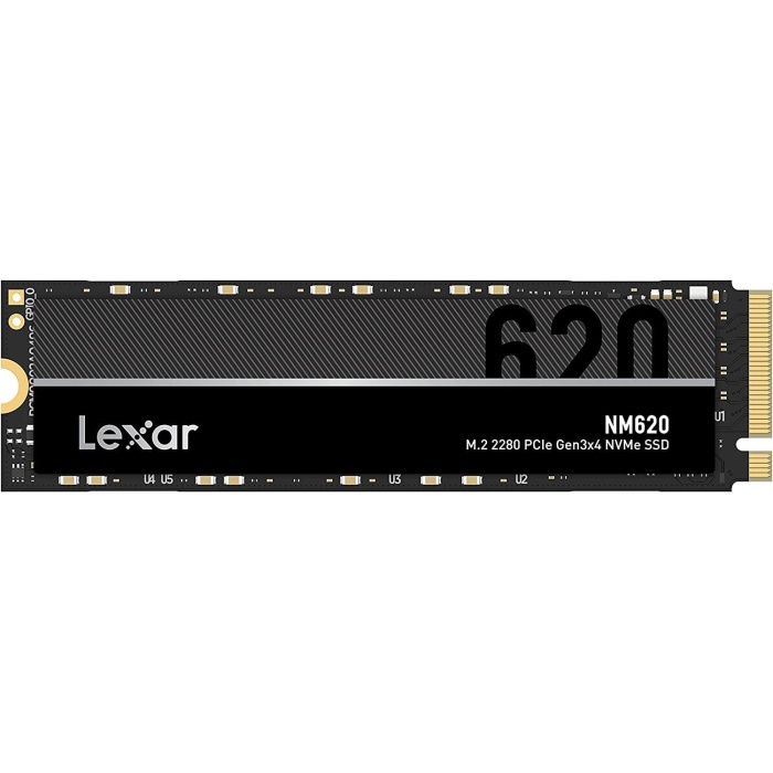 Lexar NM620 M.2 2280 PCIe Gen3x4 NVMe, 512GB Dahili SSD, 3300MB/sye Kadar Okuma, Biisayar meraklıları ve Oyuncular için (LNM620X512G-RNNNG)