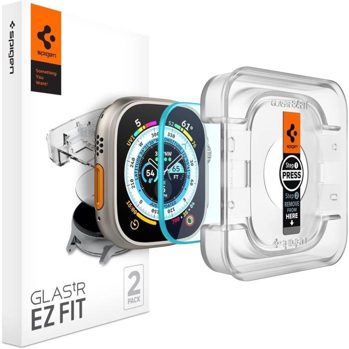 Watch Ultra 1/2 (49mm) Cam Ekran Koruyucu Kolay Kurulum Glas.tR EZ Fit Slim HD (2 Adet) - AGL05556