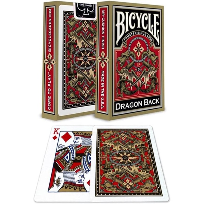 Bicycle® Gold Dragon Back Playing Cards