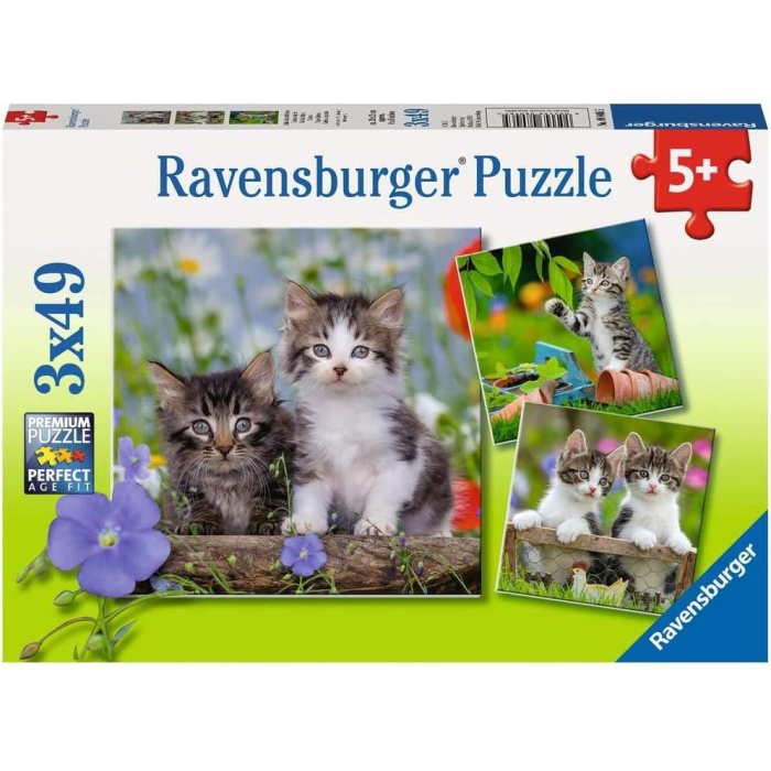 3 X 49 Parça Puzzle Tiger Babies (80465)