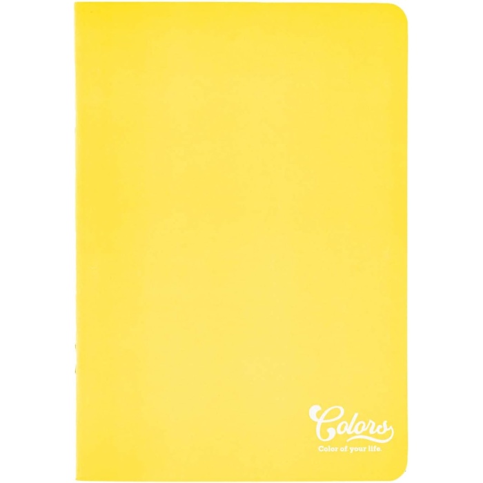 Colors A5 60 Yaprak Kareli Defter, Sarı