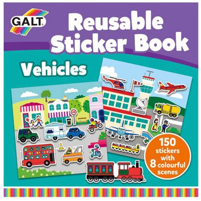 Reusable Sticker Book - Vehicles