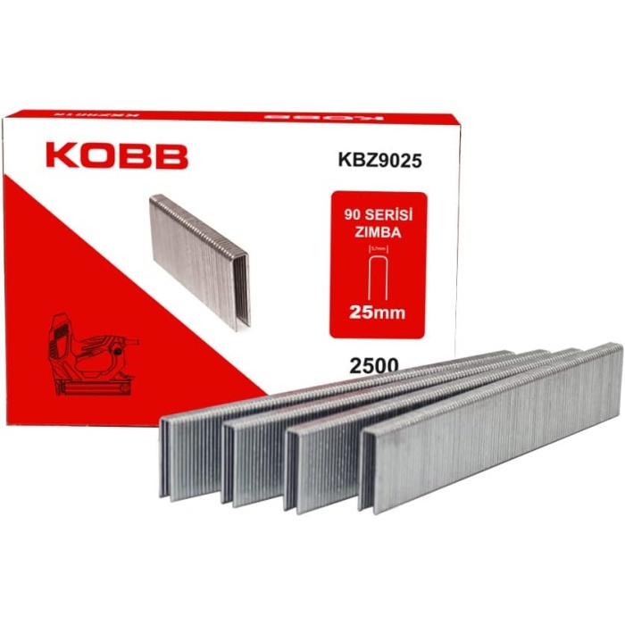 KBZ9025 25mm 2500 Adet 90 Serisi Ağır Hizmet Tipi Zı Teli, Gri