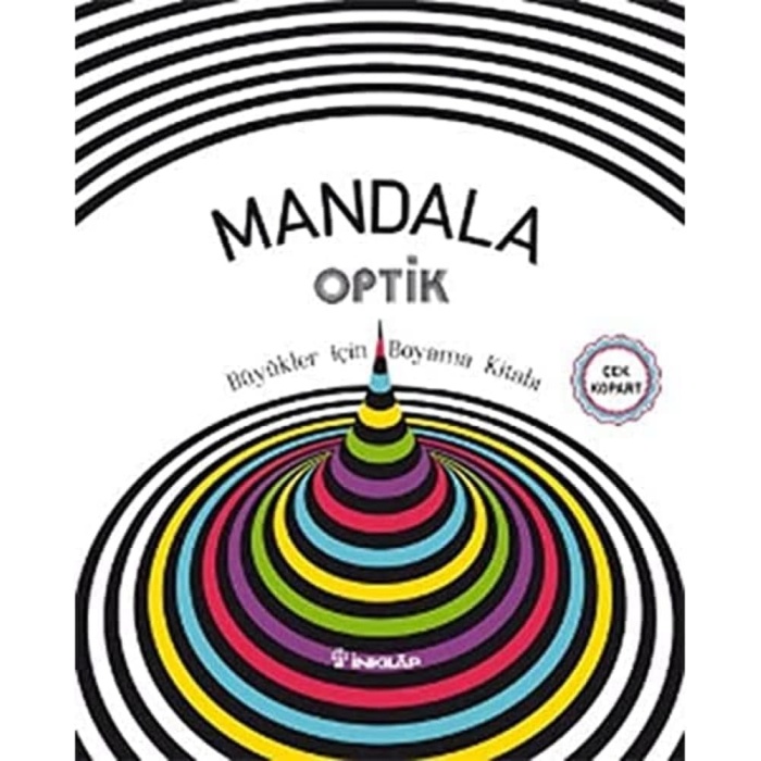 Mandala Optik - Büyükler İçin Boyama Kitabı