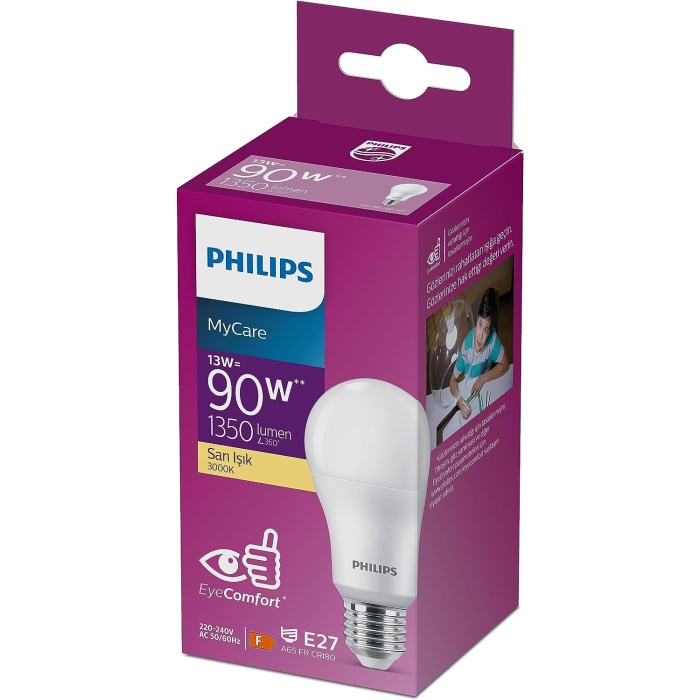 LEDBulb 13-23W/90W E27 3000K Sarı Işık LED Ampul