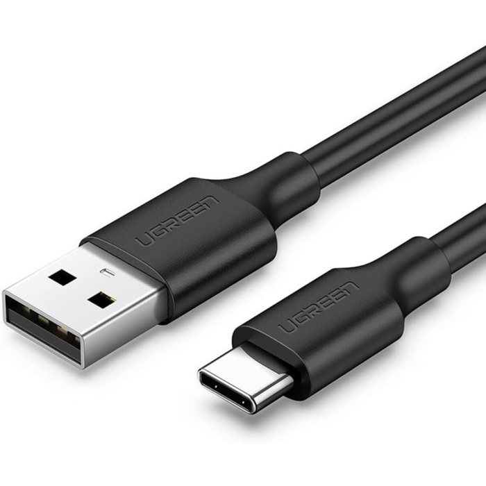 USB-A & USB-C Şarj ve Data Kablosu, 2 Metre, Siyah