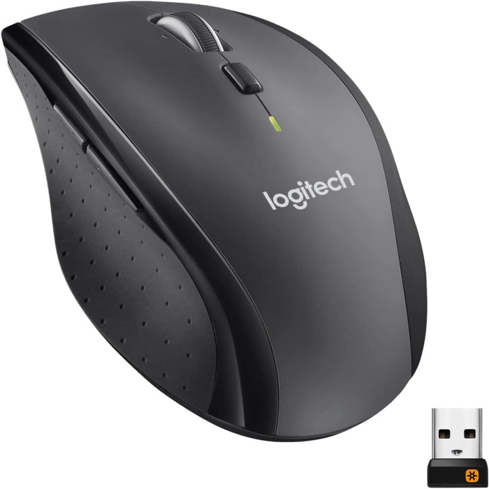 M705 Marathon Kablosuz Mouse, 2,4 GHz USB Alıcı, 1000 DPI, 5 Programlanabilir Tuş, 3 Yıl Pil Ömrü, PC, Mac, Dizüstü Biisayar ve Chromebook ile Uyumlu, Siyah