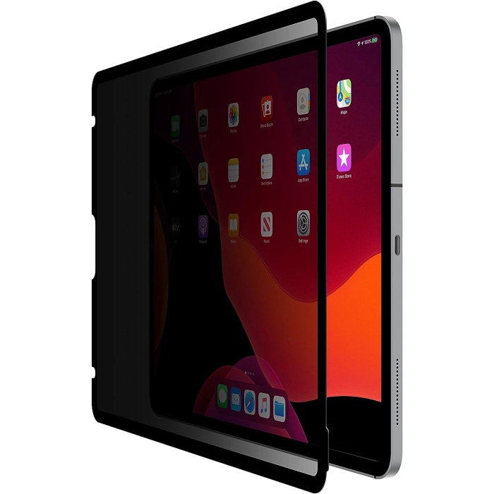 ScreenForce TruePrivacy ekran koruyucu iPad Pro 12,9 için, çıkarılabilir ve tekrar kullanılabilir görüş ve ekran koruması