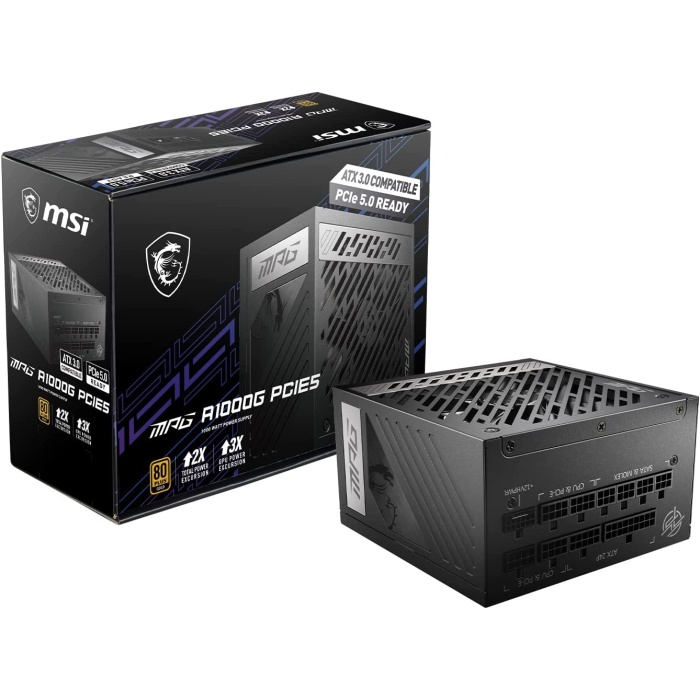 MSI PSU MPG A1000G PCIE5 1000W 80+ GOLD POWER SUPPLY