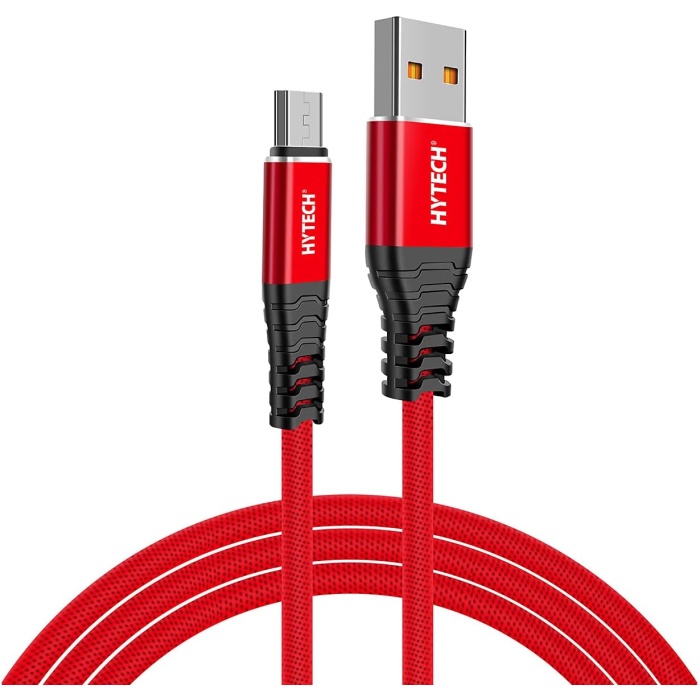 HY-X210 3A Micro Usb 1m Data ve Şarj Kablosu, Kırmızı