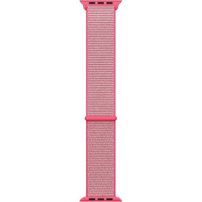 Watch Series 5 44mm için Hasırlı Kordon Woven Spor İlmik Hot Pink