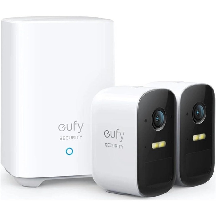 Eufy Security Eufycam 2C Kablosuz Akıllı Güvenlik ve Kamera Sistemi, 2 Kamera 1 Ana Ünite Kiti, 1080P, Kablosuz 180 Gün Şarj