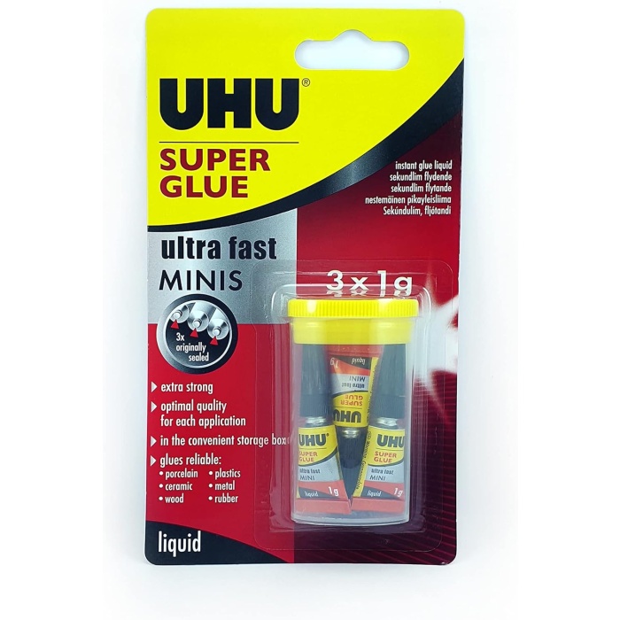 Super Glue 3lü Mini-Japon Yapıştırıcı