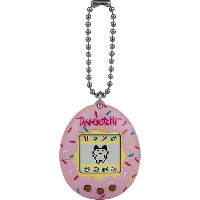 TAMAGOTCHI Bandai Benekli Gövde Shell Zincirli - Sanal Gerçeklik Evcil Hayvanı, Gül 42942NBNP