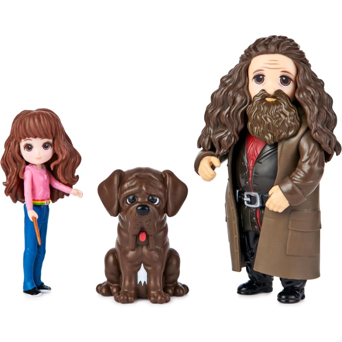 Harry Potter Dünyası, Büyülü Minis Hermione ve Hagrid, Biriktirilebilir Oyuncak Figürler ve Yaratık ile Dostluk Seti, 5 Yaş ve Üzeri Çocuk Oyuncakları