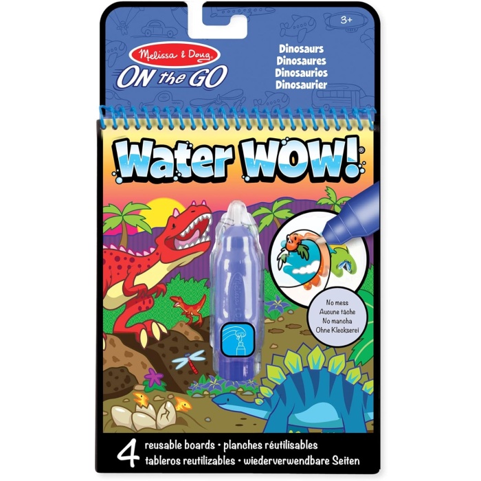 Water Wow! Su İle Boyama Kitabı - Dinozor, aktivite kitabı, seyahat, 3+ yaş, erkek veya kız çocuklar için hediye