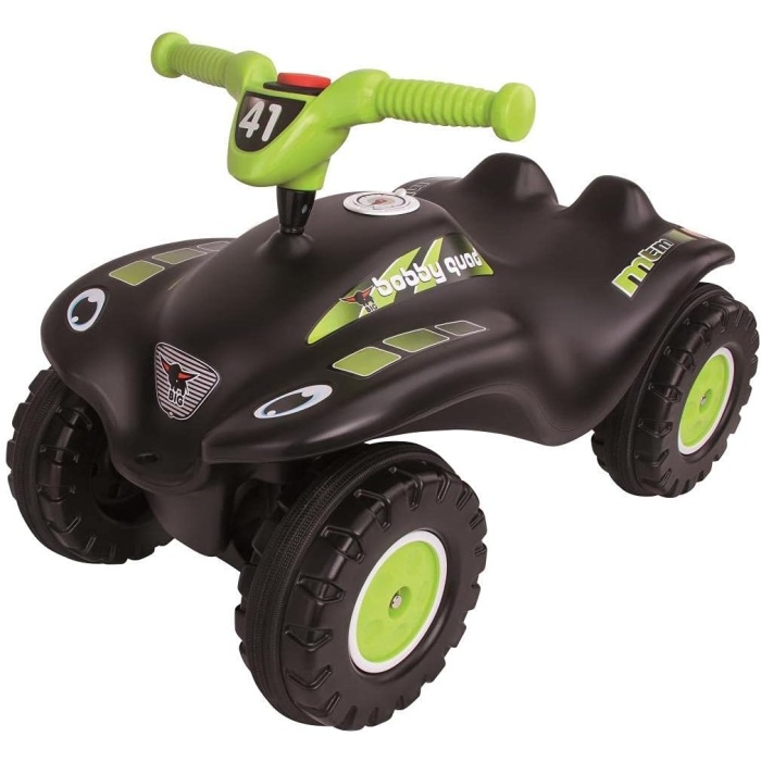 BIG, 800056410, Bobby Car Quad Racing, Off-Road, Bingit, 50 Kg Taşıma, 27 cm Oturma Yüksekliği, 4 Geniş Tekerlek, Sessiz Sürüş, Kornalı, Sesli