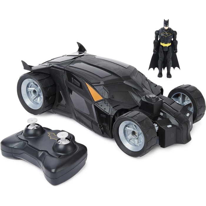 DC Comics, Batman Batmobile Uzaktan Kumandalı Araba, 4 inç Batman Figürü ile Sürmesi Kolay, 4 Yaş ve Üzeri Kız ve Erkek Çocuklar için Çocuk Oyuncakları