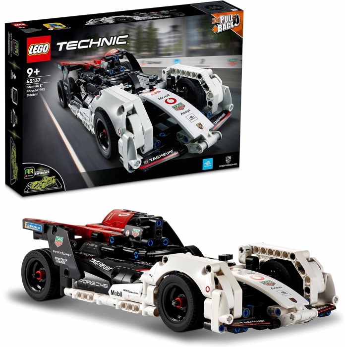 Technic Formula E® Porsche 99X Electric 42137-9 Yaş ve Üzeri için Çek-Bırak Yarış Arabası Modeli Oyuncak Yapım Seti (422 Parça)