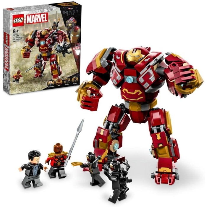 Hulkbuster: Wakanda Savaşı 76247-8 Yaş ve Üzeri Çocuklar için Robot ve Minifigürler İçeren Yaratıcı Oyuncak Yapım Seti (385 Parça)