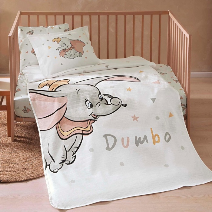 Lisanslı Pamuk Disney Dumbo Cute Pike Takımı Çok Renkli Bebek