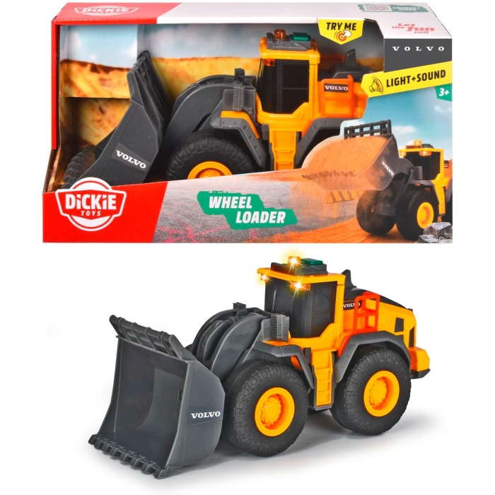 , 203723003, Volvo Yükleyici Kepçe, 25 cm Uzunluğunda, Sesli ve Işıklı, Lisanslı, Manuel Kepçe, Volvo Wheel Loader