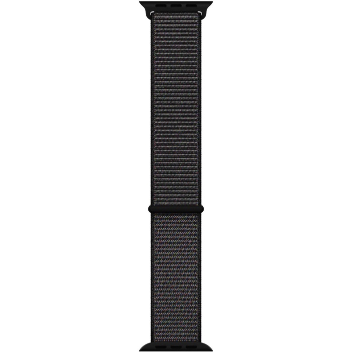 Watch Series 1 42mm için Hasırlı Kordon Woven Spor İlmik Black