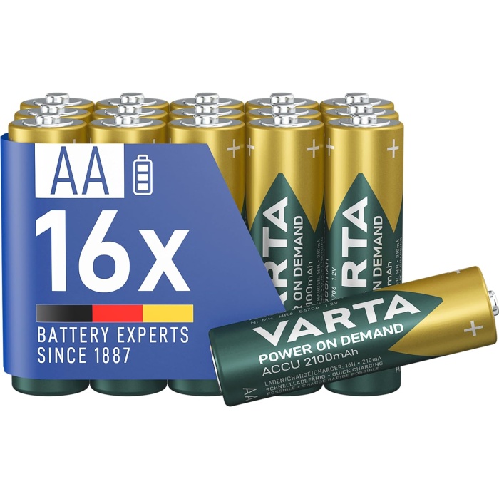 VARTA POWER ON DEMAND Rech. Power AA 2100mAh 2x8 Foil