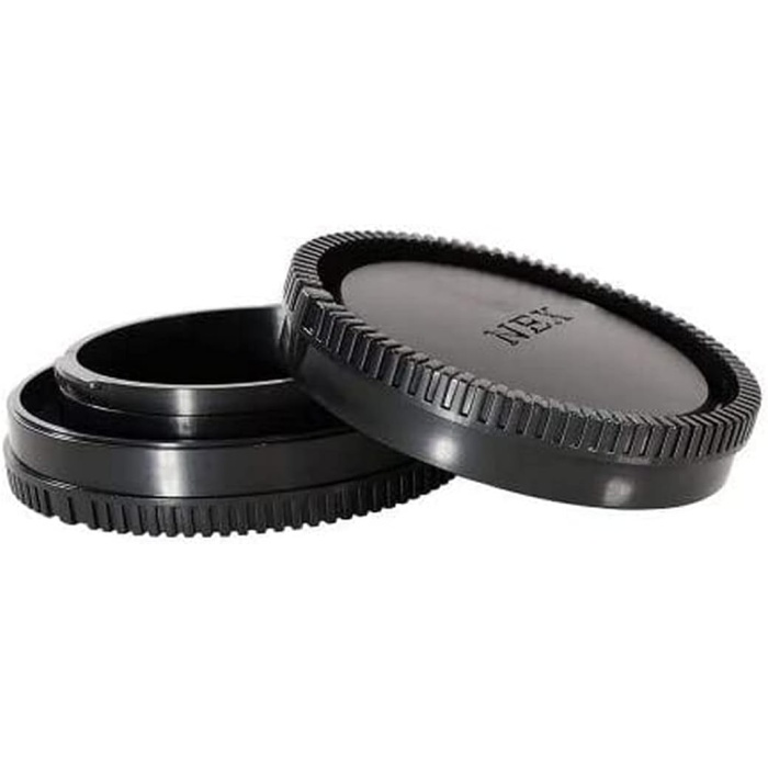 ,  NEX, E Mount İçin Body Kapağı Ve Lens Arka Kapağı