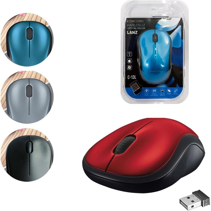 Wireless Kablosuz 3D Mouse GRİ