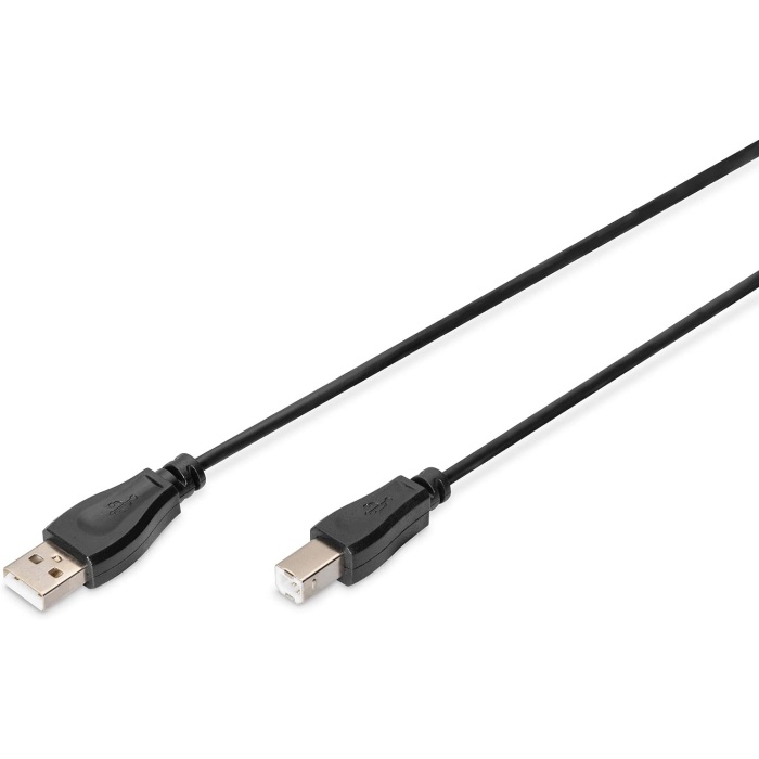 AK-300102-018-S Usb Bağlantı Kablosu, Tip A - B M/M, 1.8M, Usb 2.0 Uygun, Bl