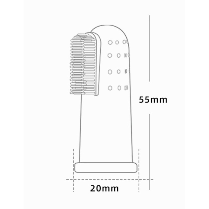 Parmağa Takılan Hayvan Diş Kaşıma Fırçası (606)
