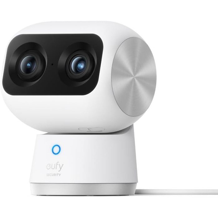 eufy Security  Indoor Cam S350, Gece Görüşlü, 4K IP UHD Çift Kamera, 8 Kat Yakınlaştırma, Güvenlik Kamerası