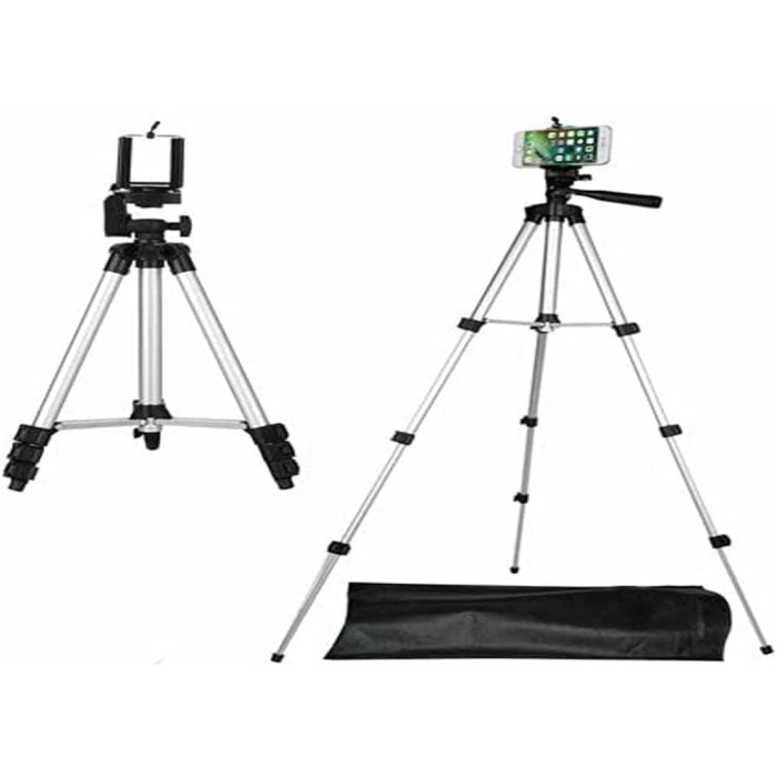 Telefon Ve Kamera Tutucu Tripod Ayak 105 cm Çantalı