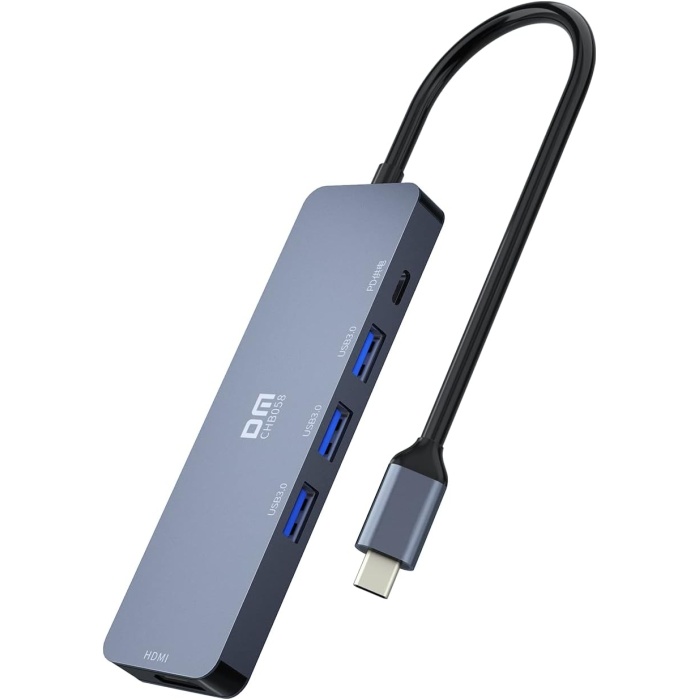 DM CHB058 Type-C to 4K HDMI 3*USB 3.0 PD Hub Dönüştürücü