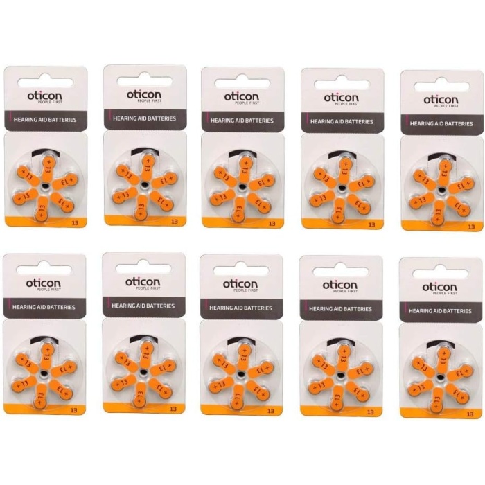 Oticon 13 Numara İşitme Cihazı Pili (10 Paket)