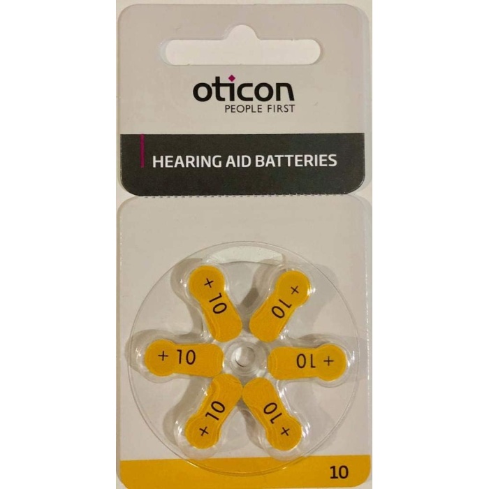 Oticon 10 Numara İşitme Cihazı Pili (10 Paket)