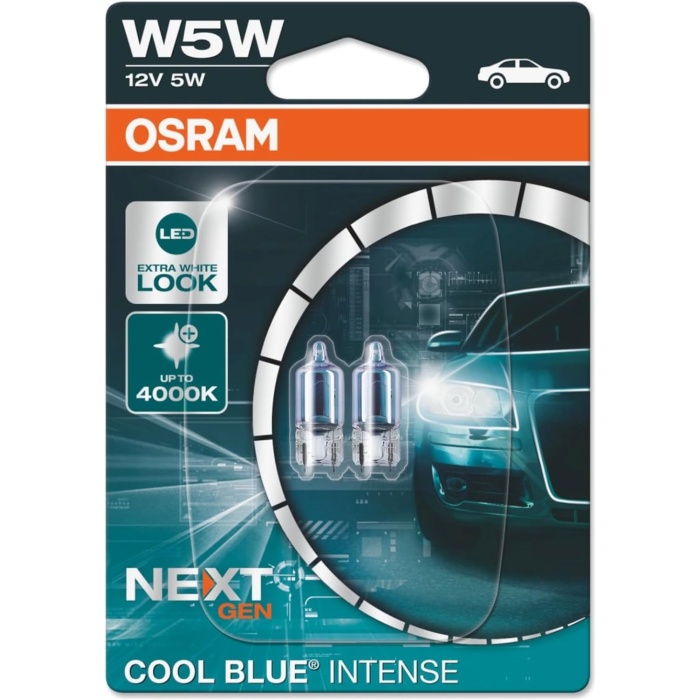 Cool Blue Intense Nex Gen T10 4000K Beyaz Işık Park Ampulü (2li Set)