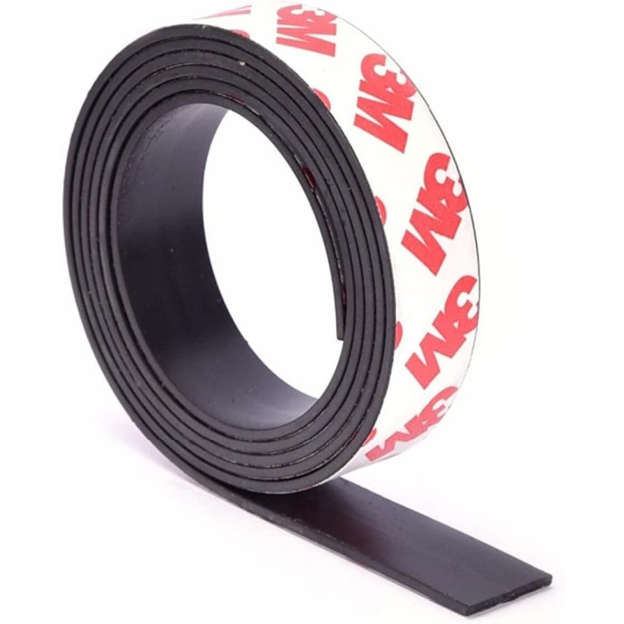 Yapışkanlı Şerit Mıknatıs Magnet Kes Kullan Kalınlık: 2 Mm Genişlik : 20 Mm 5 Metre HDGSRT