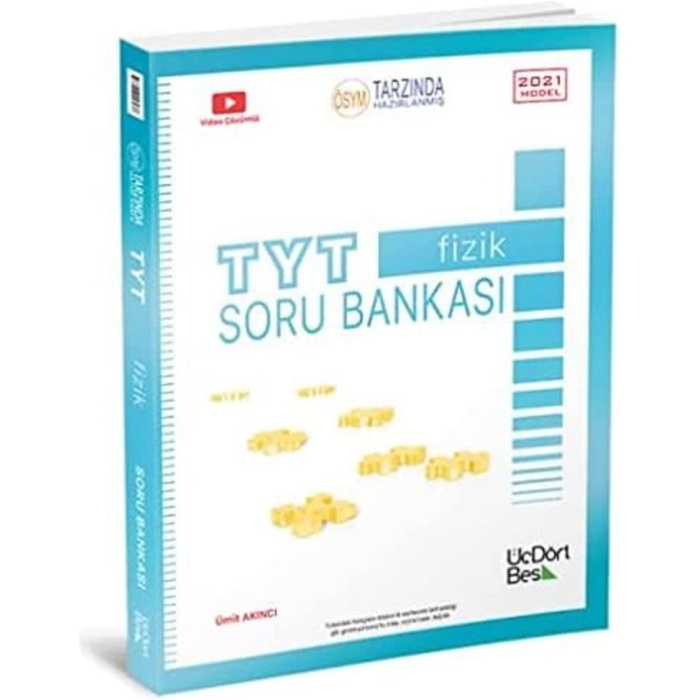 ÜçDörtBeş TYT Fizik Soru Bankası Yeni