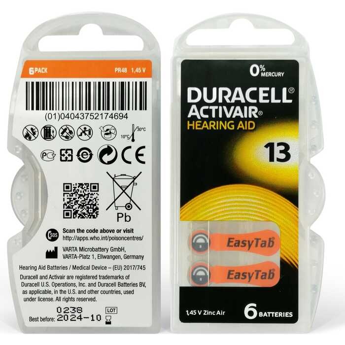 Activair 13 6&apos;lı Kulaklık Pili (606)